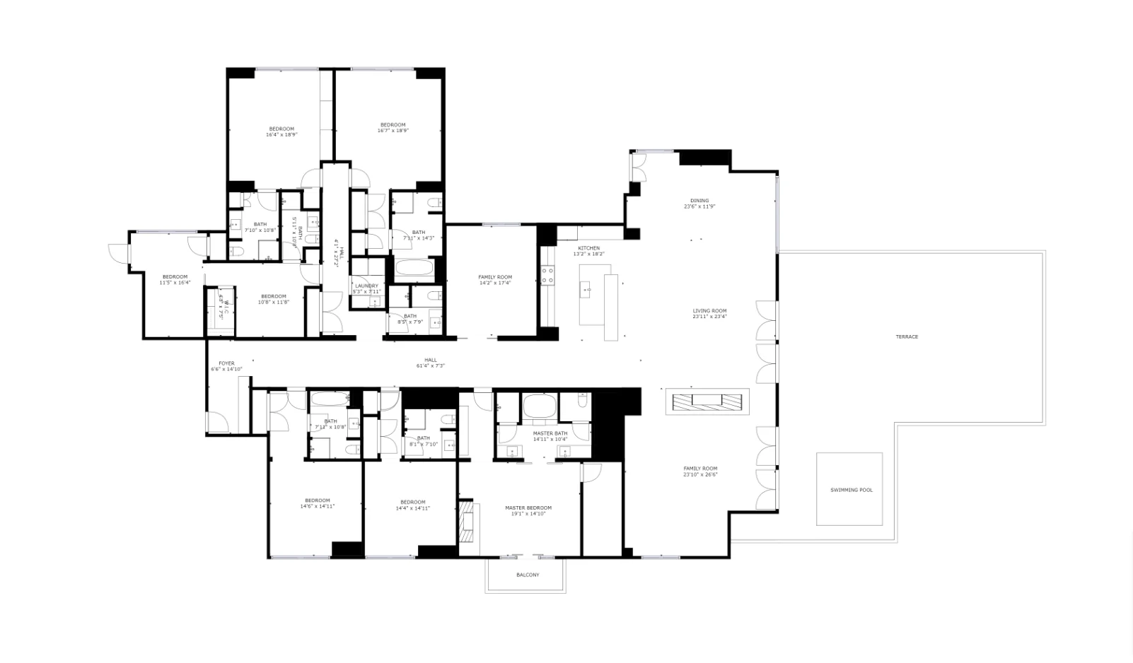 Layout of Riva Ridge Private Residence at Four Seasons Vail